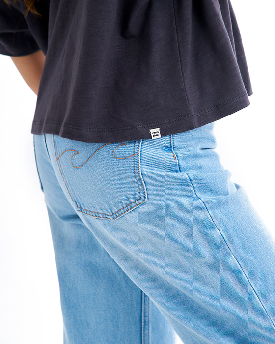 BILLABONG レディース SURF WIDE LOOSE CROPPED TEE Tシャツ 【2025年夏モデル】 OFB / M