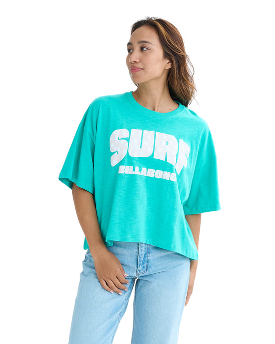 BILLABONG レディース SURF WIDE LOOSE CROPPED TEE Tシャツ 【2025年夏モデル】 SGN / M