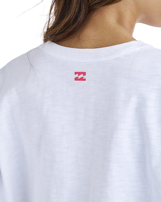 BILLABONG レディース SURF WIDE LOOSE CROPPED TEE Tシャツ 【2025年夏モデル】 WHT / M