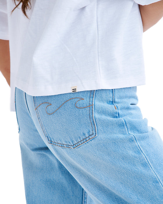 BILLABONG レディース SURF WIDE LOOSE CROPPED TEE Tシャツ 【2025年夏モデル】 WHT / M