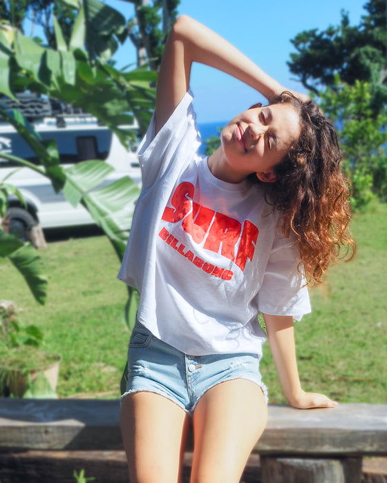 【OUTLET】BILLABONG レディース SURF WIDE LOOSE CROPPED TEE Tシャツ【WIDE LOOSE CROPPED】 【2025年夏モデル】