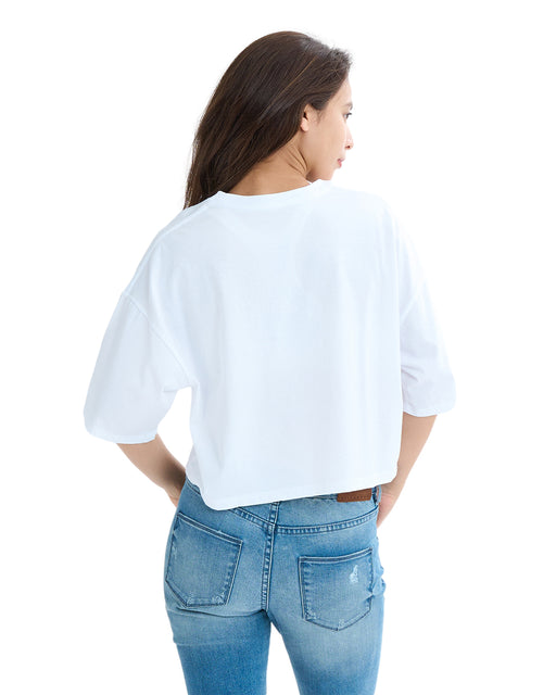 BILLABONG レディース APPLIQUE LOOSE SHORT CROPPED TEE Tシャツ 【2025年夏モデル】 WHT / M