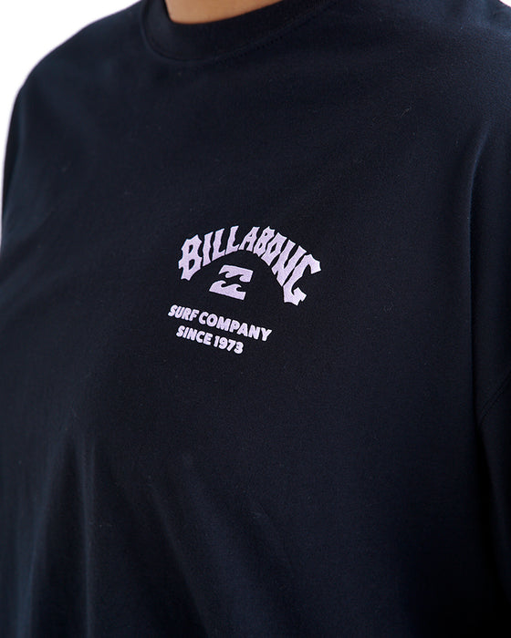 BILLABONG レディース SQUARE LOGO LOOSE TEE Tシャツ 【2025年夏モデル】 AMS / L