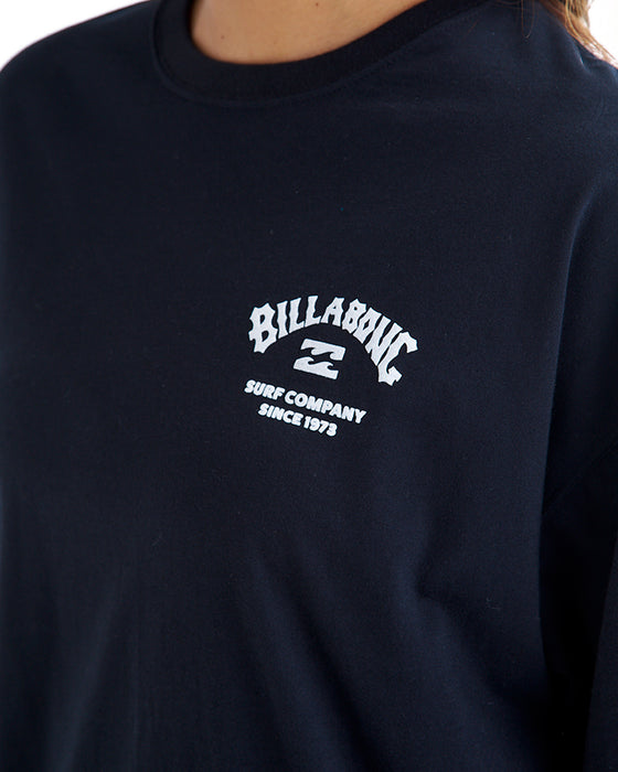 BILLABONG レディース SQUARE LOGO LOOSE TEE Tシャツ 【2025年夏モデル】 BLK / L
