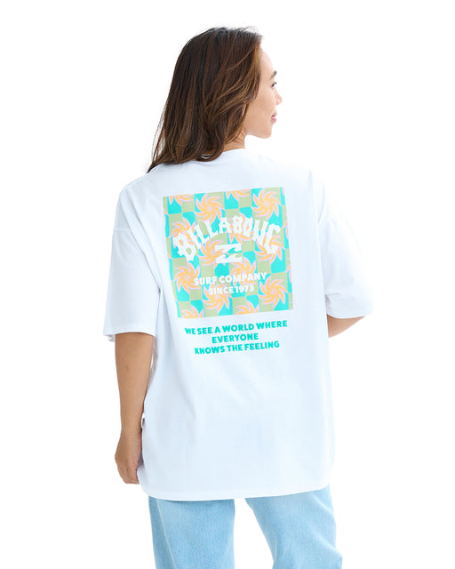 BILLABONG レディース SQUARE LOGO LOOSE TEE Tシャツ 【2025年夏モデル】 SGN / L