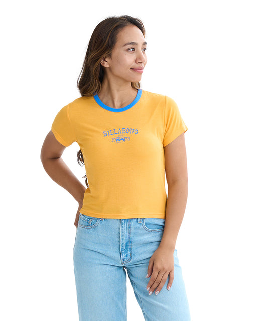 BILLABONG レディース BICOLOR BABY FIT TEE Tシャツ 【2025年夏モデル】 BMG / L