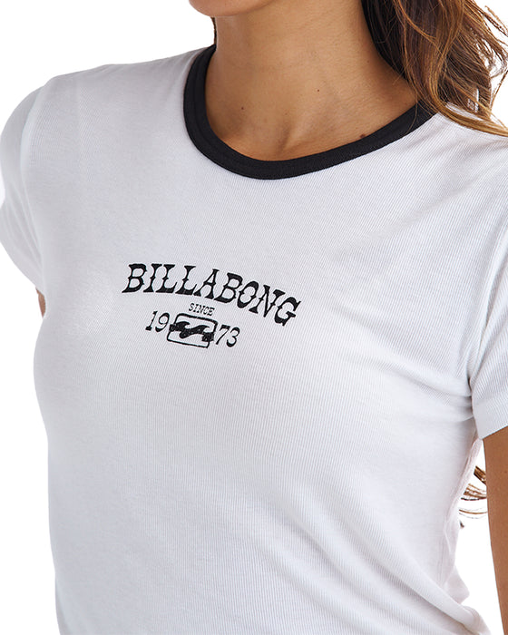BILLABONG レディース BICOLOR BABY FIT TEE Tシャツ 【2025年夏モデル】 SCS / L