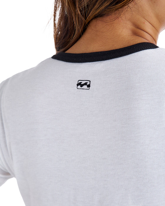 BILLABONG レディース BICOLOR BABY FIT TEE Tシャツ 【2025年夏モデル】 SCS / L