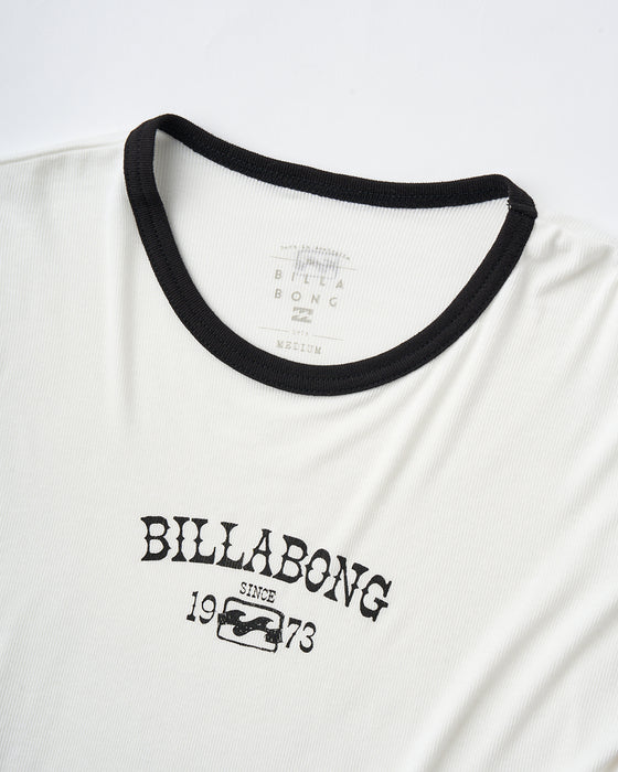 BILLABONG レディース BICOLOR BABY FIT TEE Tシャツ 【2025年夏モデル】 SCS / L