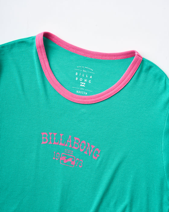 BILLABONG レディース BICOLOR BABY FIT TEE Tシャツ 【2025年夏モデル】 SGN / L