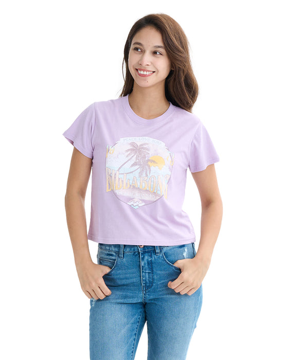BILLABONG レディース GRAPHIC BABY FIT TEE Tシャツ 【2025年夏モデル】 AMS / L