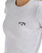 BILLABONG レディース ARCH EMB BABY FIT RIB TEE Tシャツ 【2025年夏モデル】 GRH / L