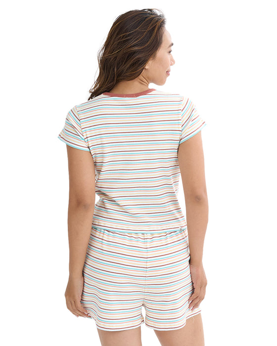 BILLABONG レディース ARCH EMB BABY FIT RIB TEE Tシャツ 【2025年夏モデル】 MUL / L