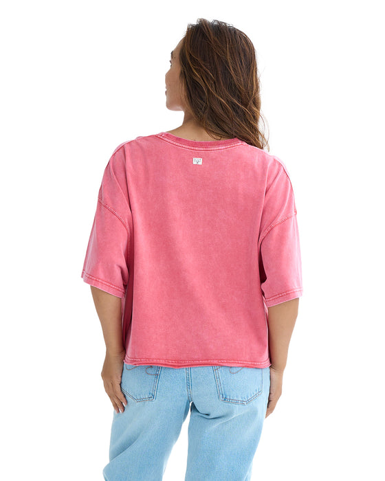 BILLABONG レディース GRAPHIC WIDE LOOSE CROPPED TEE Tシャツ 【2025年夏モデル】 MLH0 / M