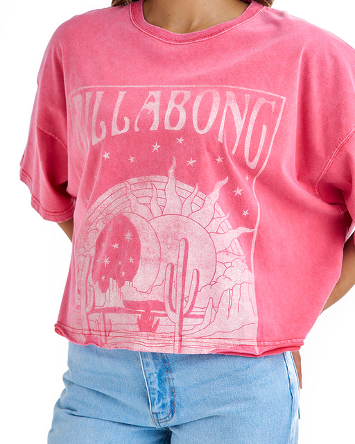 BILLABONG レディース GRAPHIC WIDE LOOSE CROPPED TEE Tシャツ 【2025年夏モデル】 MLH0 / M