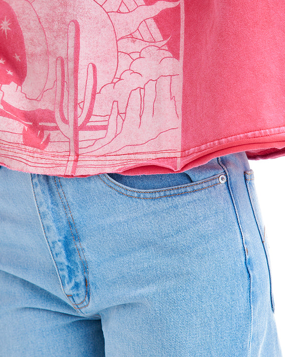 BILLABONG レディース GRAPHIC WIDE LOOSE CROPPED TEE Tシャツ 【2025年夏モデル】 MLH0 / M