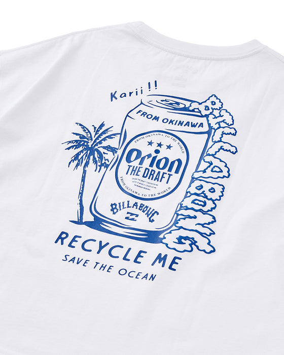 【OUTLET】BILLABONG レディース 【ORION BEER x BILLABONG COLLECTION】 RECYCLE ME Tシャツ【LOOSE CROPPED】 【2025年夏モデル】
