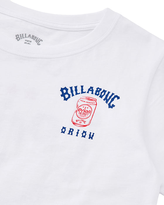 BILLABONG レディース 【ORION BEER x BILLABONG COLLECTION】 ORION LOGO Tシャツ【BOY FIT】 【2025年夏モデル】