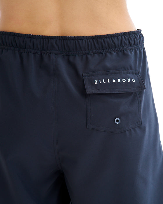 BILLABONG レディース LOGO JQ TAPE SOLID MIDDLE BOARDSHORTS ボードショーツ 【2025年夏モデル】 BLK / L