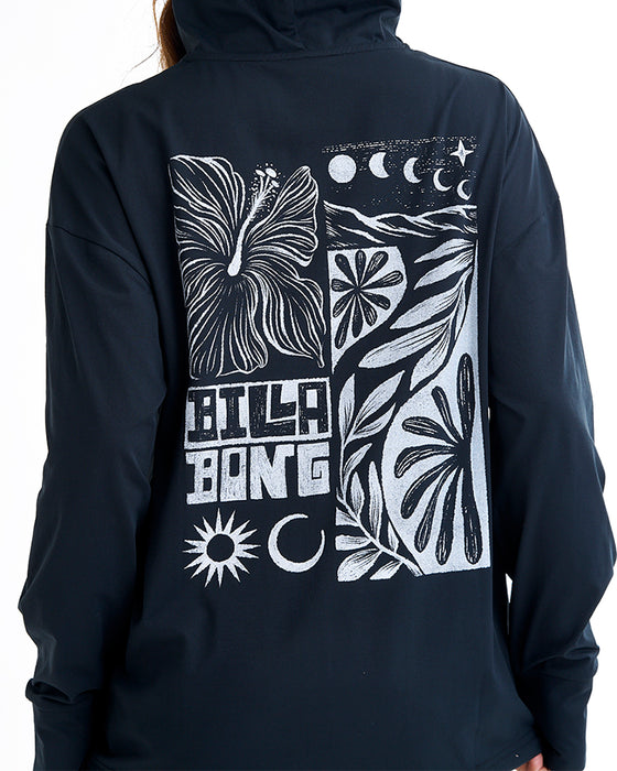 OUTLET】BILLABONG レディース MORFY ZIP UP HOODED RASHGUARD ジップ