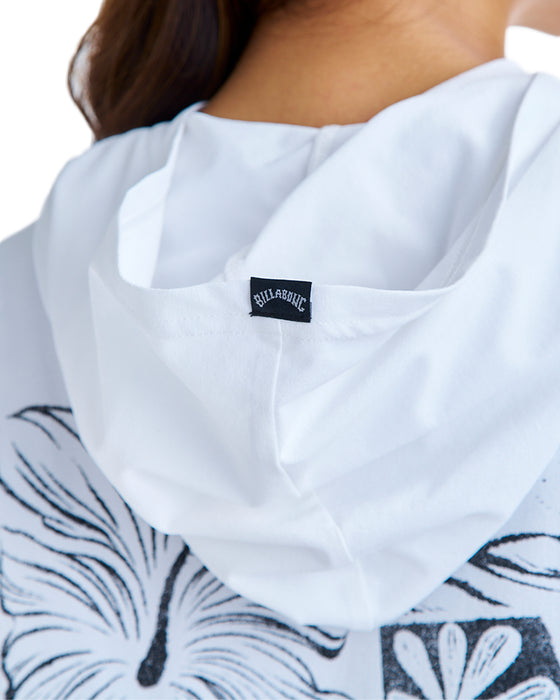 BILLABONG レディース MORFY ZIP UP HOODED  RASHGUARD ジップラッシュガード 【2025年夏モデル】 WHT / L