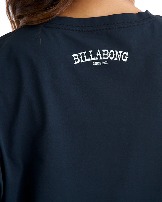 BILLABONG レディース MORFY SS TEE RASH ラッシュガード 【2025年夏モデル】 BLK / L