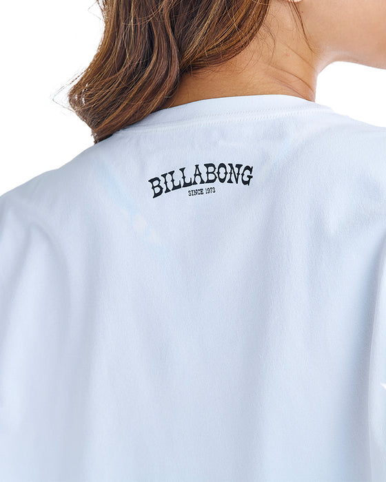 BILLABONG レディース MORFY SS TEE RASH ラッシュガード 【2025年夏モデル】 WHT / L