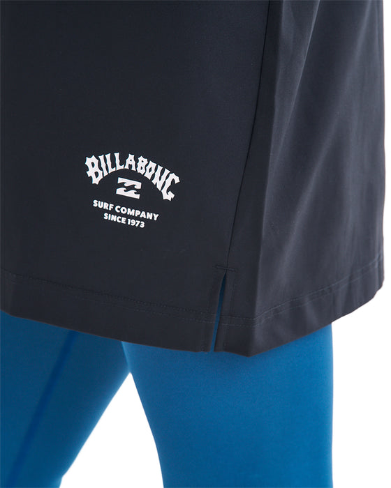 BILLABONG レディース RASH WOVEN SS TEE ラッシュガード 【2025年夏モデル】 BLK / L