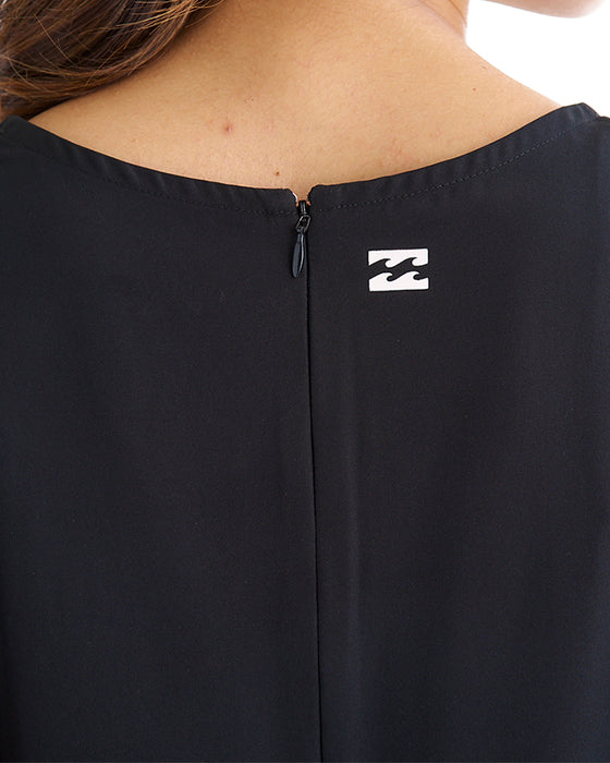 BILLABONG レディース RASH WOVEN SALOPETTE SHORT ラッシュレギンス 【2025年夏モデル】 BLK / L