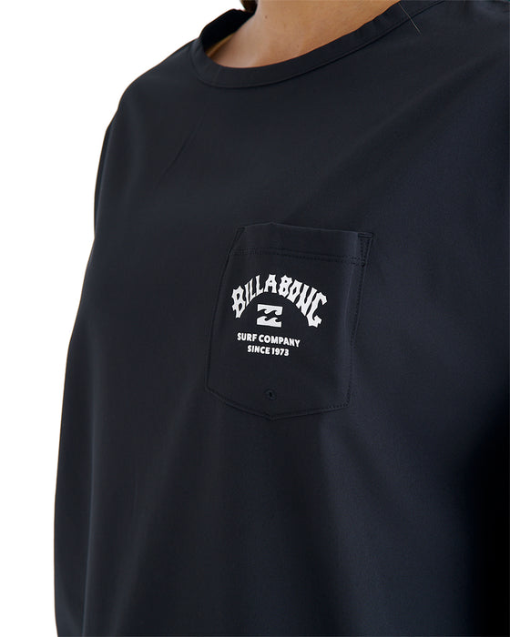 BILLABONG レディース RASH LS TEE 長袖ラッシュガード 【2025年夏モデル】 BLK / L