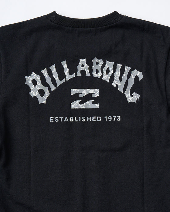 BILLABONG キッズ ARCH FILL Tシャツ 【2025年夏モデル】 BLK / 160