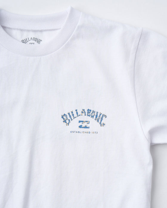 BILLABONG キッズ ARCH FILL Tシャツ 【2025年夏モデル】 WHT / 160