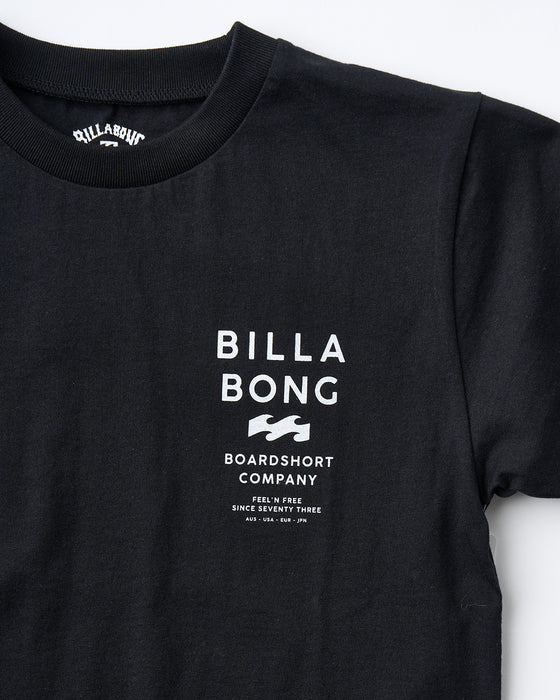 BILLABONG キッズ SUN SCREEN Tシャツ 【2025年夏モデル】 BLK / 160