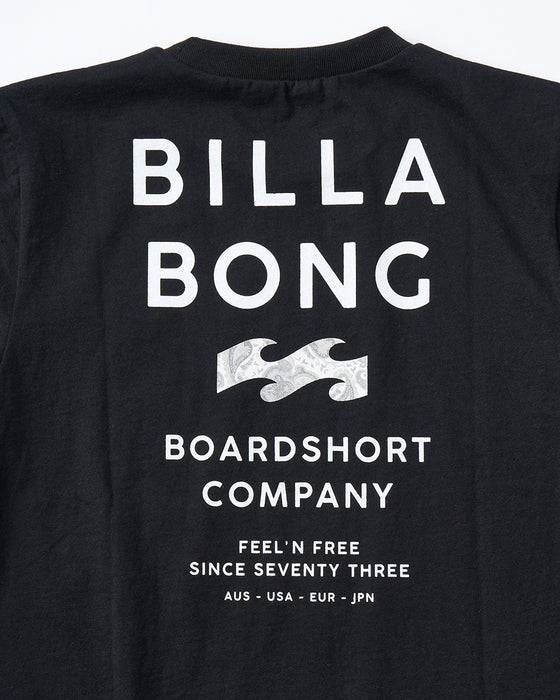 BILLABONG キッズ SUN SCREEN Tシャツ 【2025年夏モデル】 BLK / 160