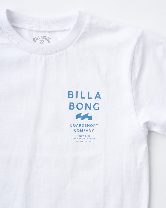 BILLABONG キッズ SUN SCREEN Tシャツ 【2025年夏モデル】 WHT / 160