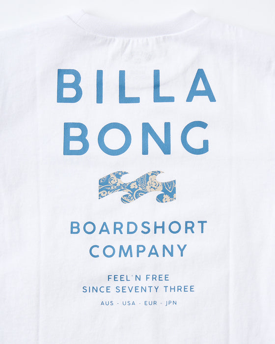 BILLABONG キッズ SUN SCREEN Tシャツ 【2025年夏モデル】 WHT / 160