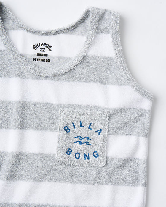 BILLABONG キッズ PILE TANK タンクトップ 【2025年夏モデル】 GRB / 150