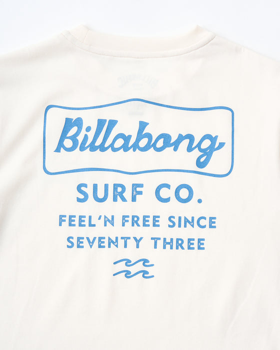 BILLABONG キッズ SOFFTY TEE サーフTシャツ 【2025年夏モデル】 CRM / 150