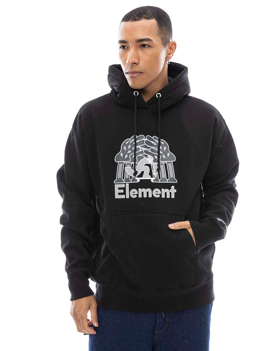 ELEMENT メンズ KSK SKATE INTO HOOD パーカー 【2025年春夏モデル】 FBK / XL