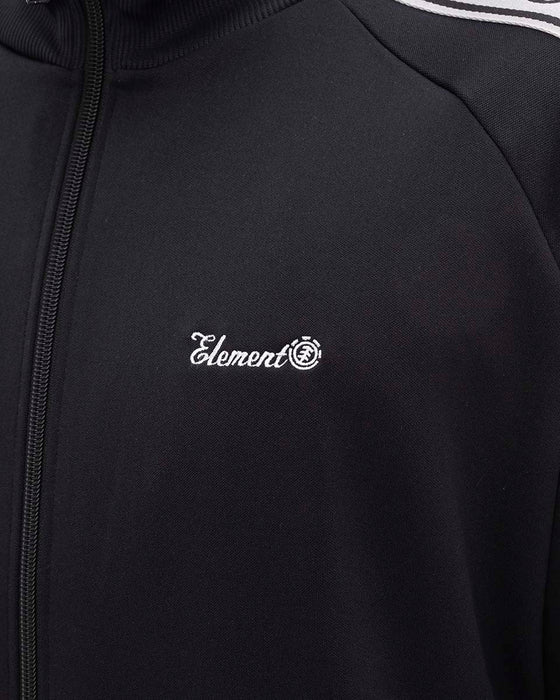 ELEMENT メンズ ON THE TRACK ZIP スウェットジャケット 【2025年春夏モデル】 FBK / XL