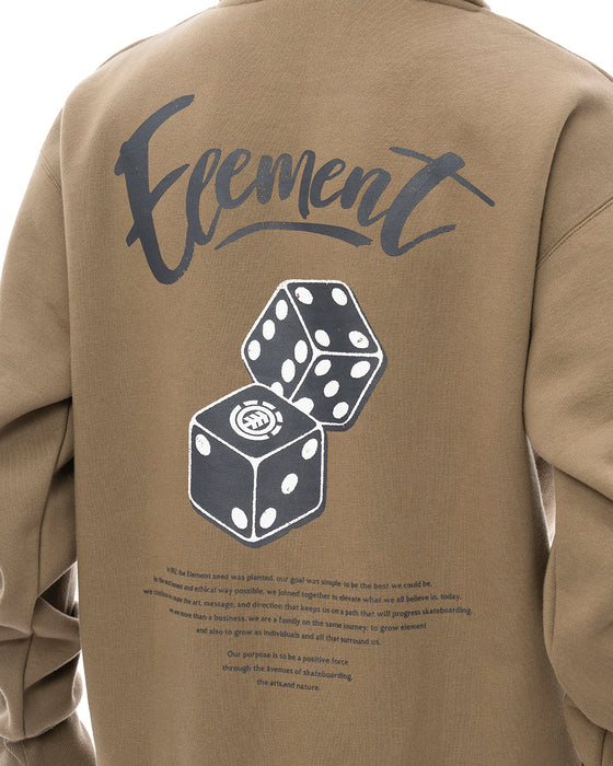 ELEMENT メンズ DICE HOOD パーカー 【2025年春夏モデル】 DGR / XL