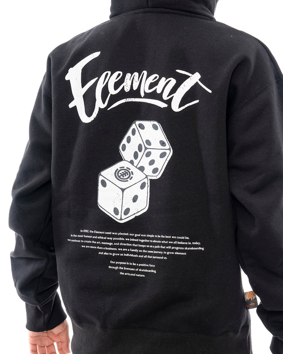 ELEMENT メンズ DICE HOOD パーカー 【2025年春夏モデル】 FBK / XL