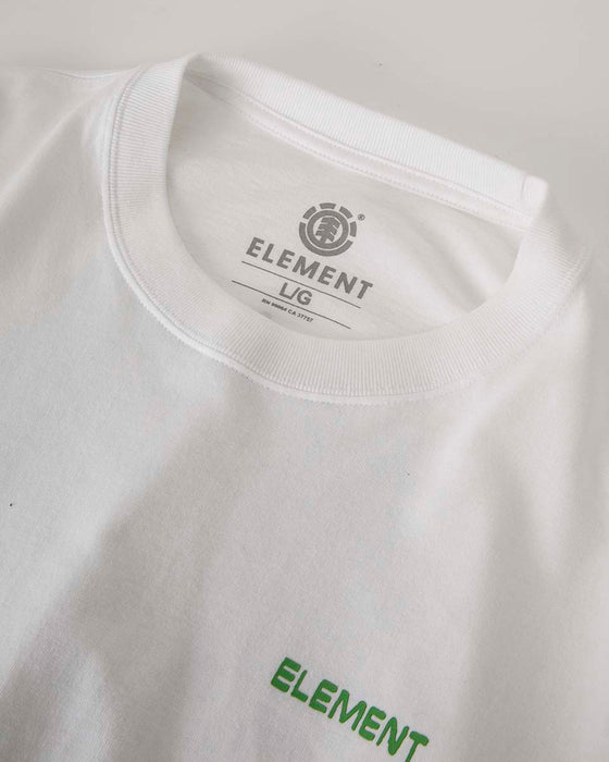 ELEMENT メンズ KSK BACK TO NATURE LS ロンＴ 【2025年春夏モデル】 WHT / XL