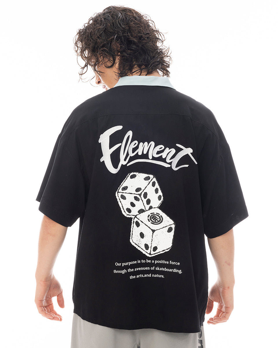 OUTLET FAMILY SALE】ELEMENT メンズ DICE SHIRTS SS 半袖シャツ