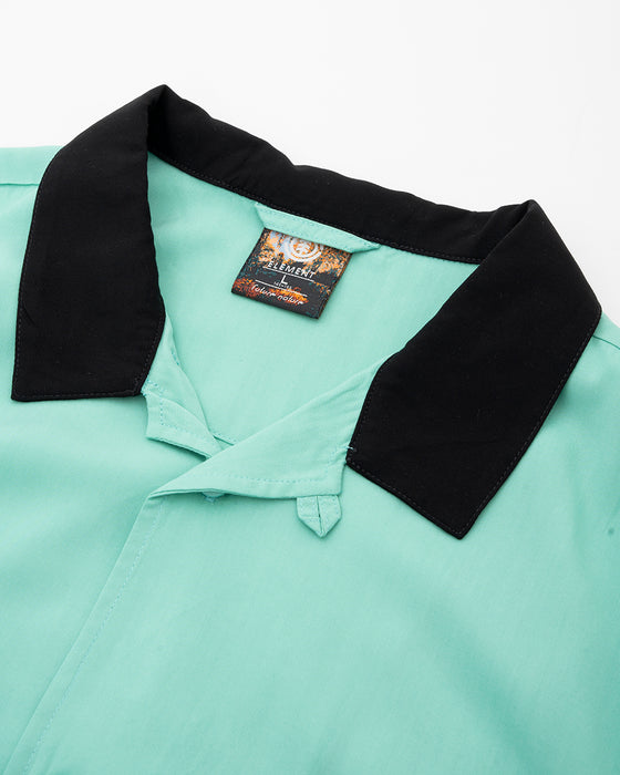 ELEMENT メンズ DICE SHIRTS SS 半袖シャツ 【2025年春夏モデル】 GRN / XL