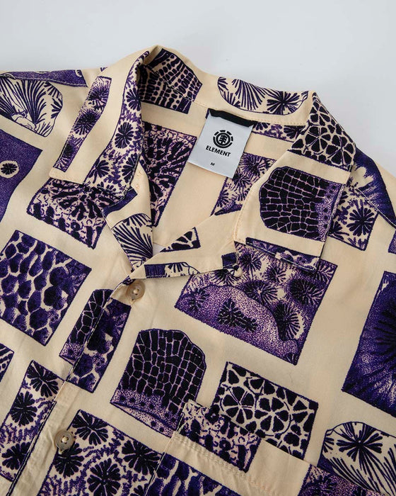 ELEMENT メンズ RESORT SS 半袖シャツ 【2025年春夏モデル】 NEQ6 / XL