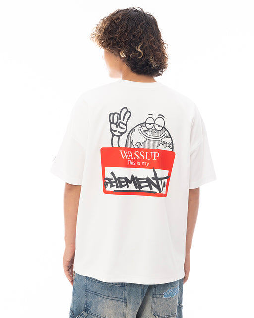 ELEMENT メンズ MY NAME IS SS Tシャツ 【2025年春夏モデル】 WHT / XL