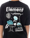 ELEMENT メンズ AGE OF SS Tシャツ 【2025年春夏モデル】 FBK / XL