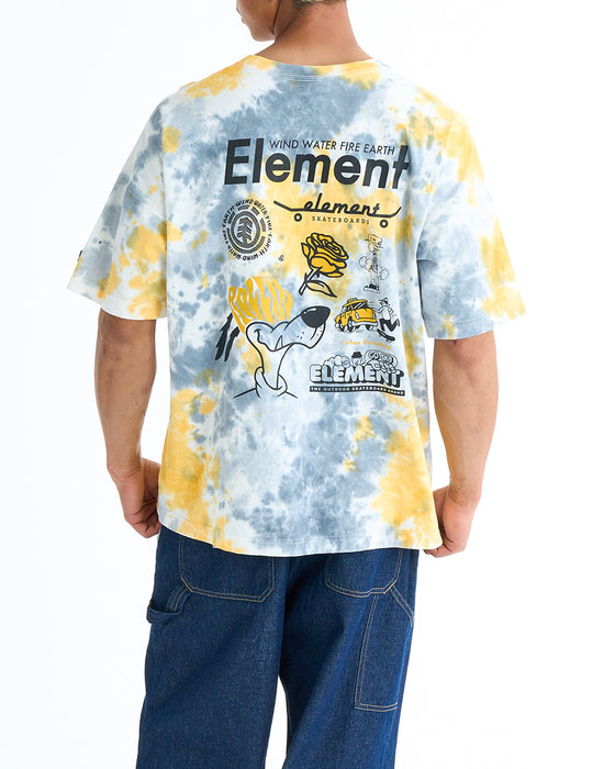 ELEMENT メンズ AGE OF SS Tシャツ 【2025年春夏モデル】 GYT / XL