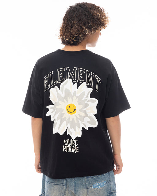 ELEMENT メンズ FLOWER SS Tシャツ 【2025年春夏モデル】 FBK / XL
